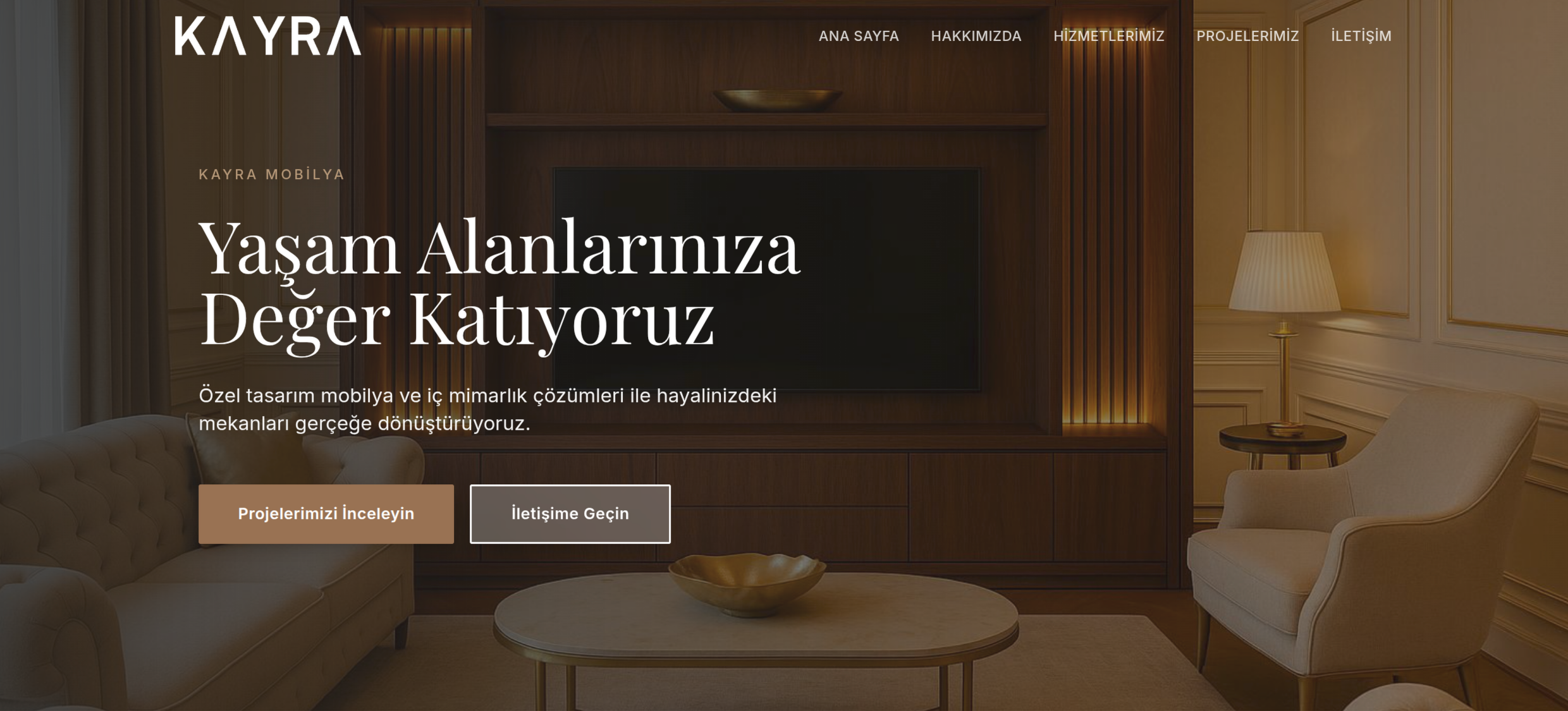 Kayra Mobilya - İşletme Web Sitesi